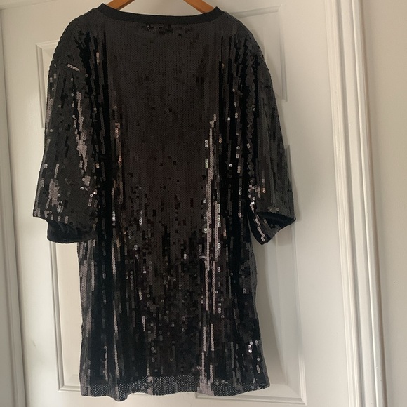 Fashion Nova Embellished It’s My Birthday Sequin Shirt Dres - Picture 8 of 16